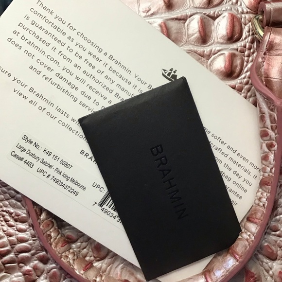 Brahmin Lrg Duxbury satchel in pink icing 🧁 - Picture 16 of 16